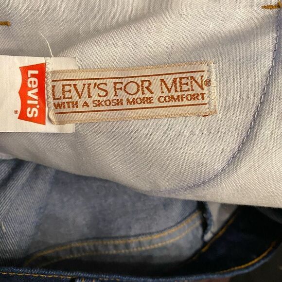 LEVI’S Vintage Orange Tab Straight Leg Dark Wash Men’s Jeans Size 37x27 - Picture 10 of 12